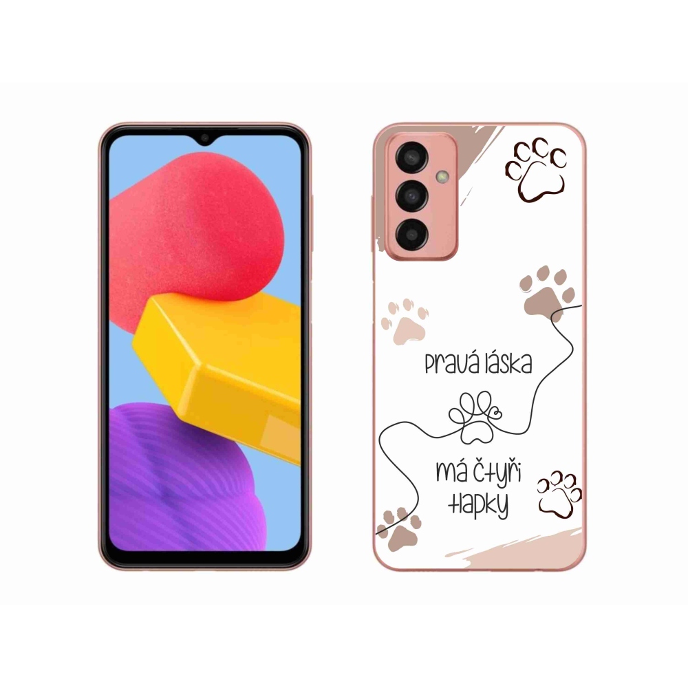 Gelový kryt mmCase na Samsung Galaxy M13 - psí motiv 1 bílé pozadí
