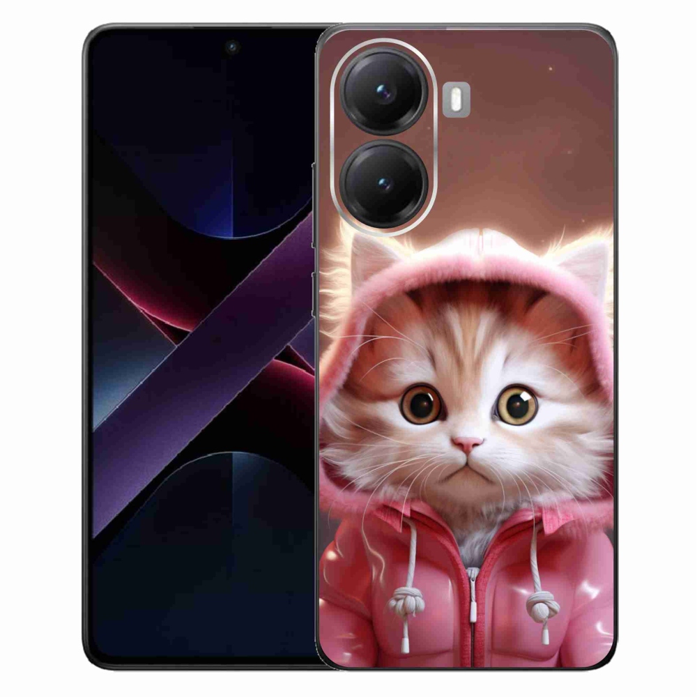 Gelový kryt mmCase na Xiaomi Poco X7 Pro 5G - roztomilé kotě 3