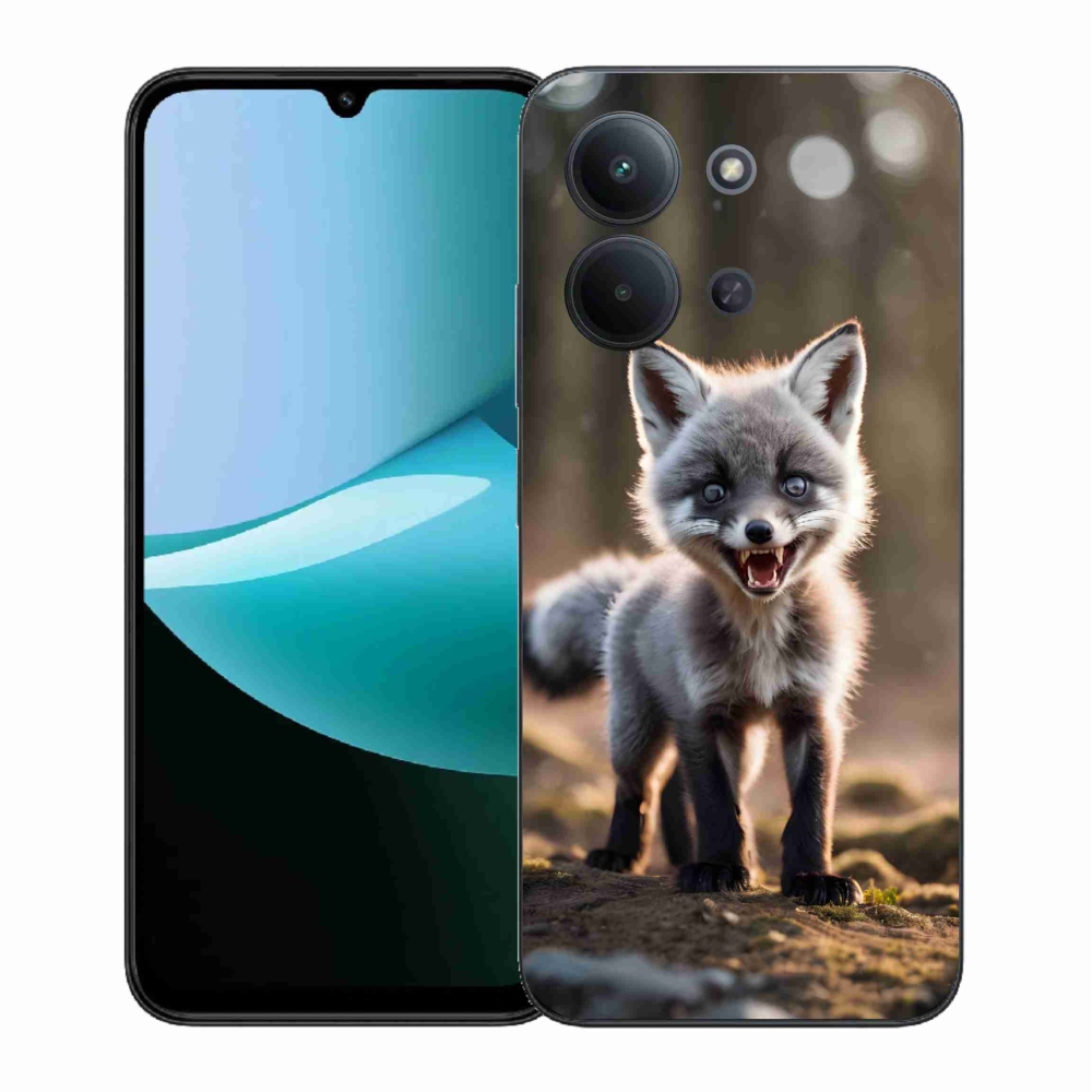 Gelový kryt mmCase na Xiaomi Redmi 15C 4G (171mm)/Poco C85 4G (171mm) - rozzuřená liška