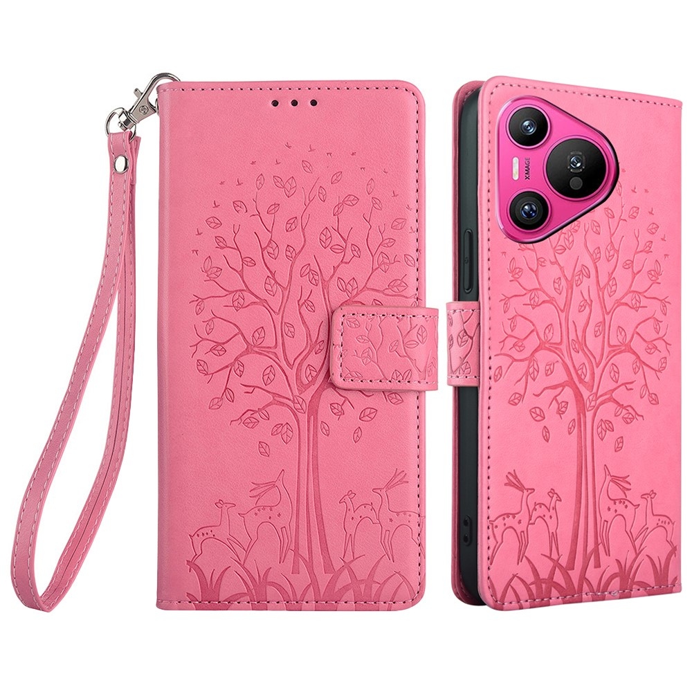 Tree knížkové pouzdro na Huawei Pura 70 - růžové