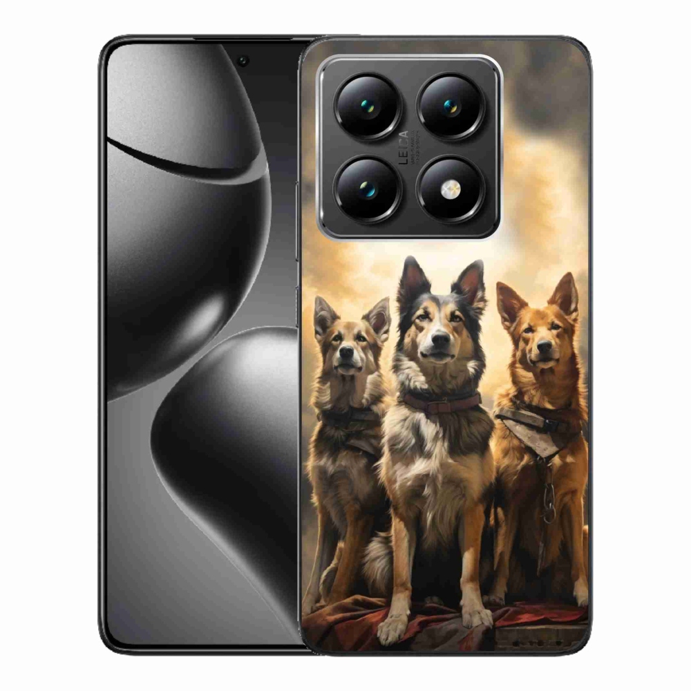 Gelový kryt mmCase na Xiaomi 14T - tři psi