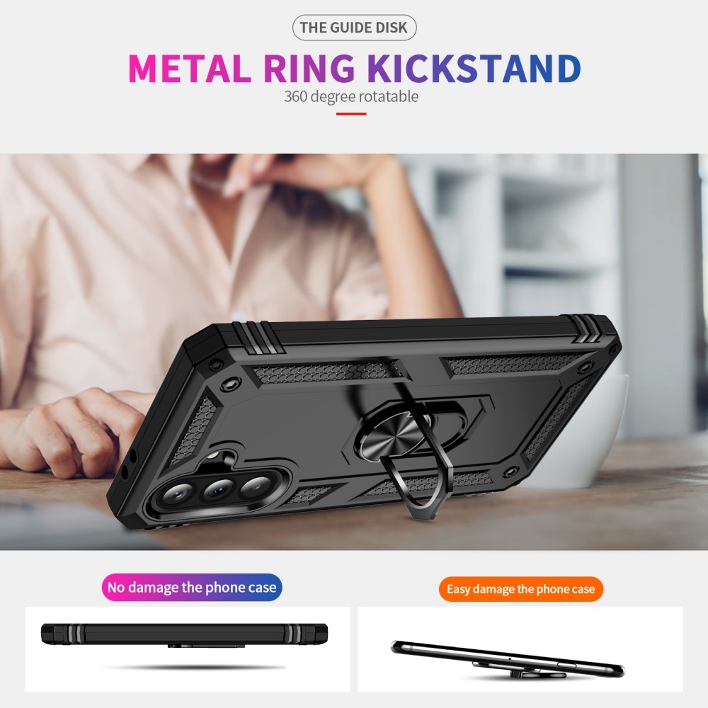 Rings odolný kryt na Samsung Galaxy A36 5G - černý