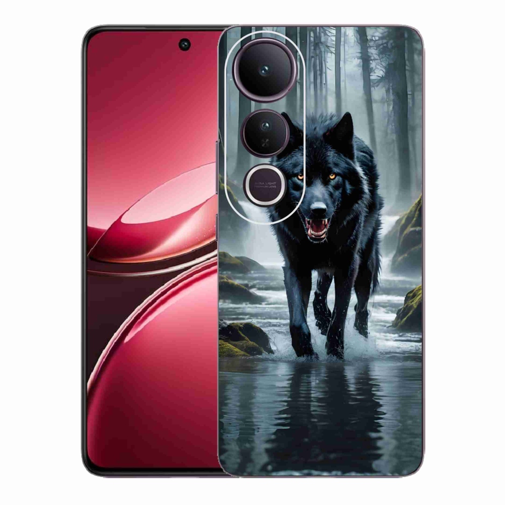 Gelový kryt mmCase na Vivo V50 Lite 4G/5G - černý vlk