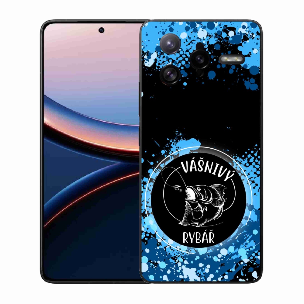 Gelový kryt mmCase na Xiaomi Poco F7 Ultra - vášnivý rybář černé pozadí