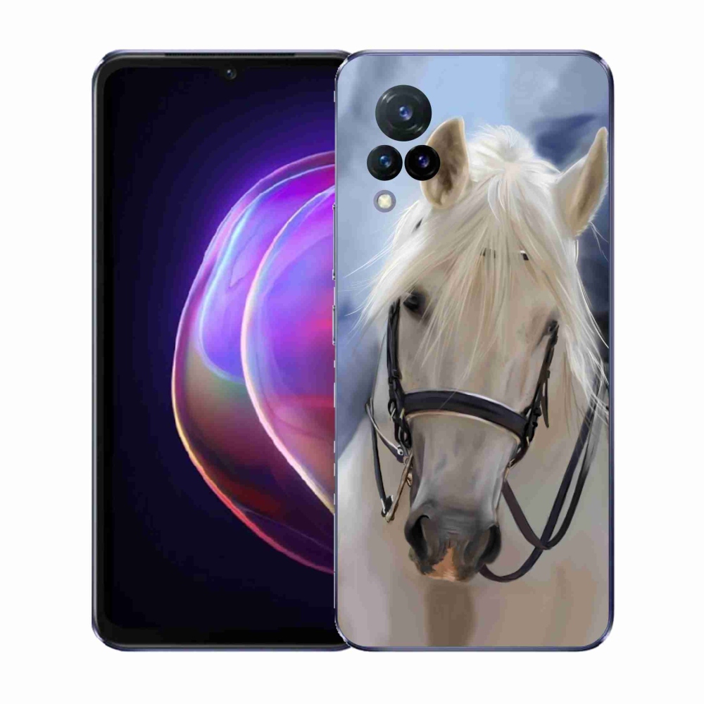 Gelový kryt mmCase na Vivo V21 4G/5G - bílý kůň