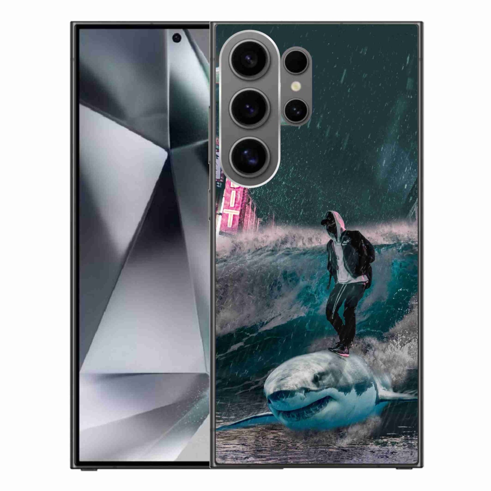 Gelový kryt mmCase na Samsung Galaxy S24 Ultra - žralok