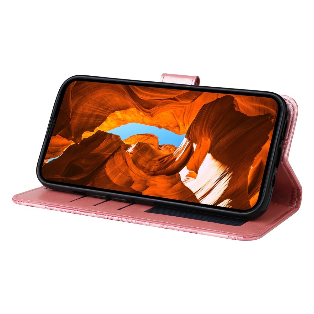 Sunflower knížkové pouzdro na Xiaomi Poco X7 Pro 5G - růžové