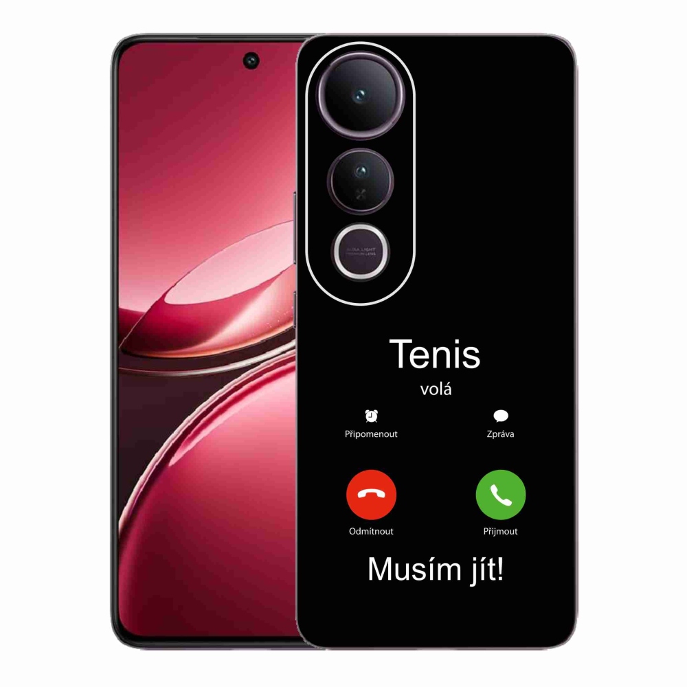 Gelový kryt mmCase na Vivo V50 Lite 4G/5G - tenis volá černé pozadí