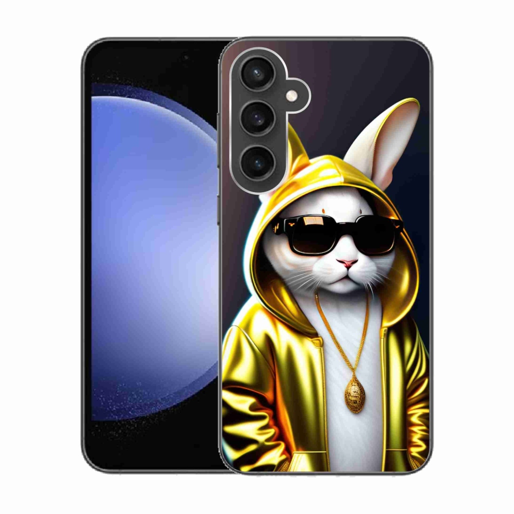 Gelový kryt mmCase na Samsung Galaxy S23 FE - kočka boss