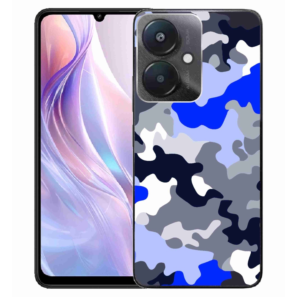 Gelový kryt mmCase na Xiaomi Redmi 13C 5G - maskáčový vzor 8