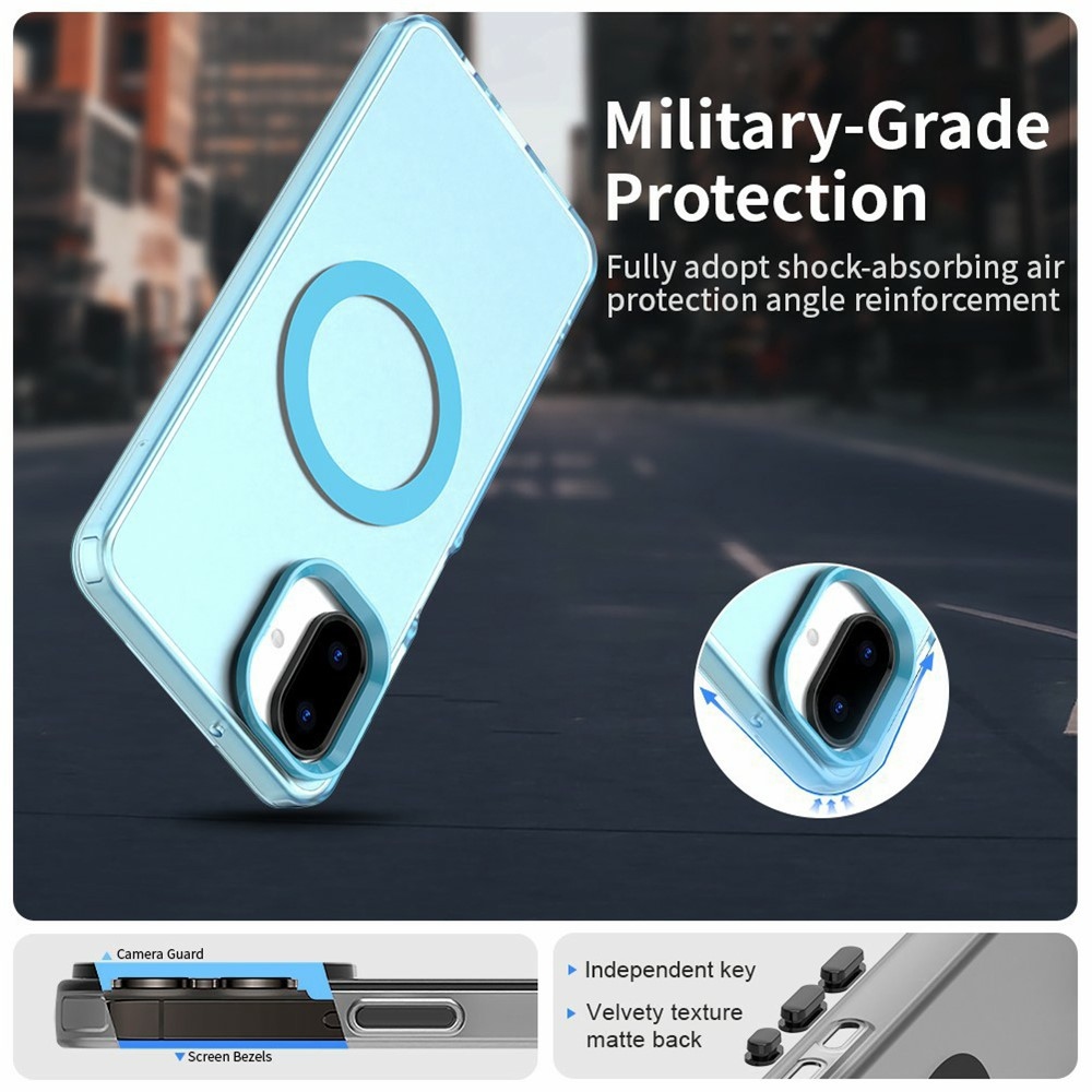 Candy gelový obal MagSafe pro Samsung Galaxy A07 4G - modrý