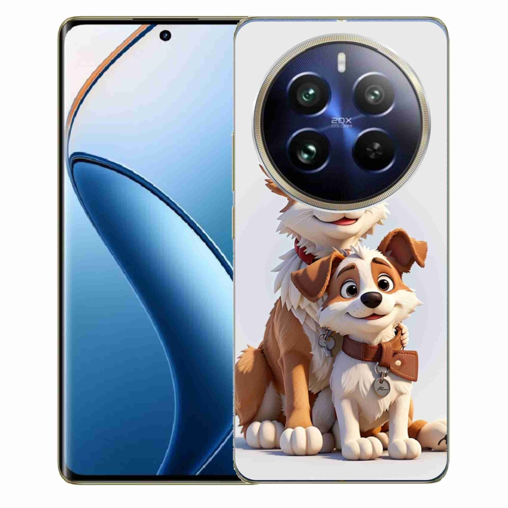 Gelový kryt mmCase na Realme 12 Pro 5G/12 Pro+ 5G - kreslení psi