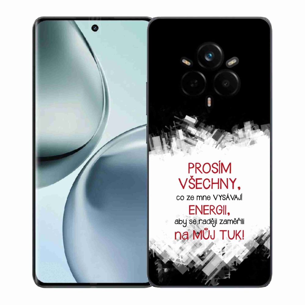 Gelový kryt mmCase na Realme 14 Pro 5G - vtipný text 1 červený