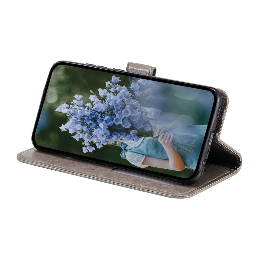 Mandala knížkové pouzdro na Samsung Galaxy S25 Ultra - šedé