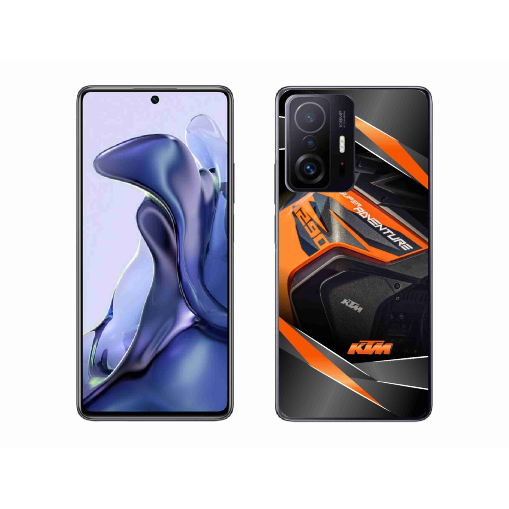 Gelový kryt mmCase na Xiaomi 11T Pro - motorka ktm