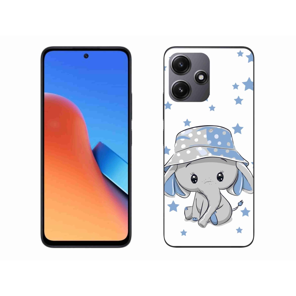Gelový kryt mmCase na Xiaomi Redmi 12 5G - modrý slon