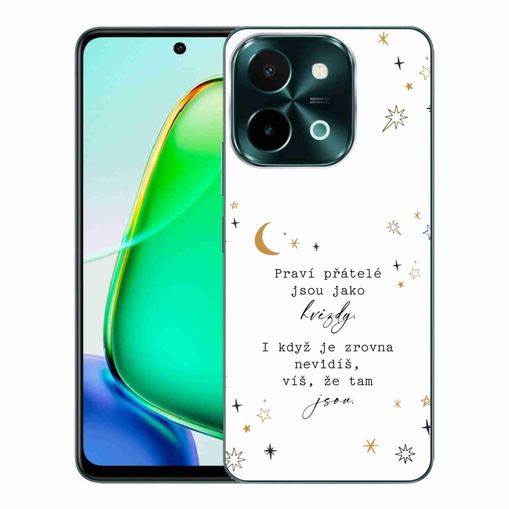 Gelový kryt mmCase na Vivo Y28 - citát 6 bílé pozadí