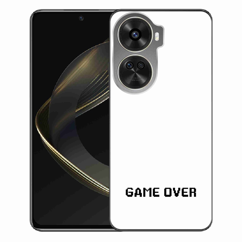 Gelový kryt mmCase na Huawei Nova 12 SE - game over bílé pozadí