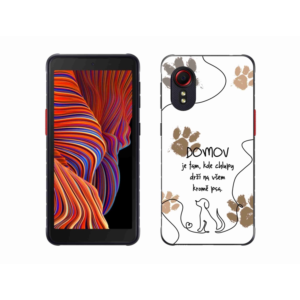 Gelový kryt mmCase na Samsung Galaxy Xcover 5 - psí motiv bílé pozadí