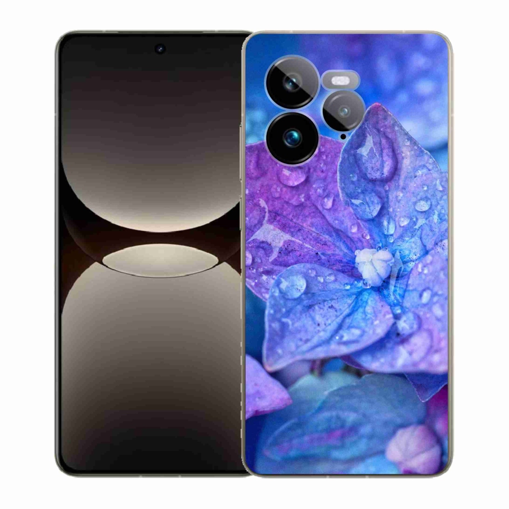 Gelový kryt mmCase na Realme GT 7 Pro 5G - fialový květ