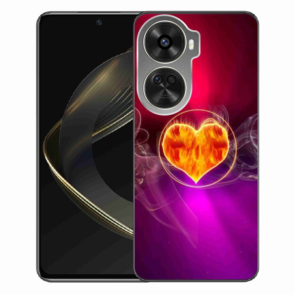 Gelový kryt mmCase na Huawei Nova 12 SE - ohnivé srdce