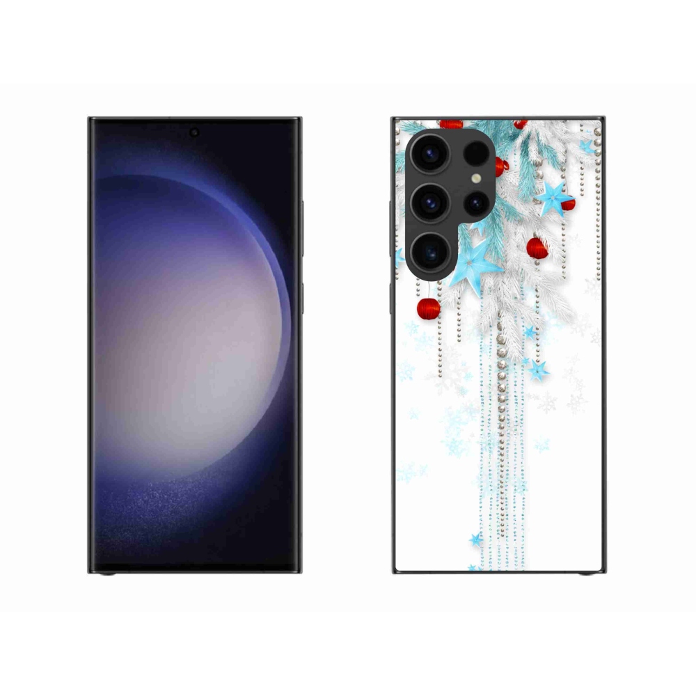 Gelový kryt mmCase na Samsung Galaxy S23 Ultra 5G - vánoční ozdoby