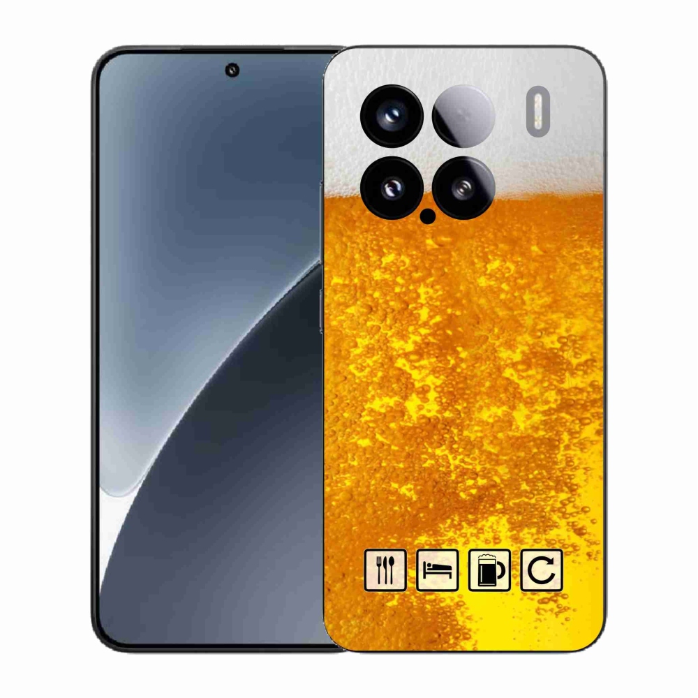Gelový kryt mmCase na Xiaomi 15 - pivní motiv 3