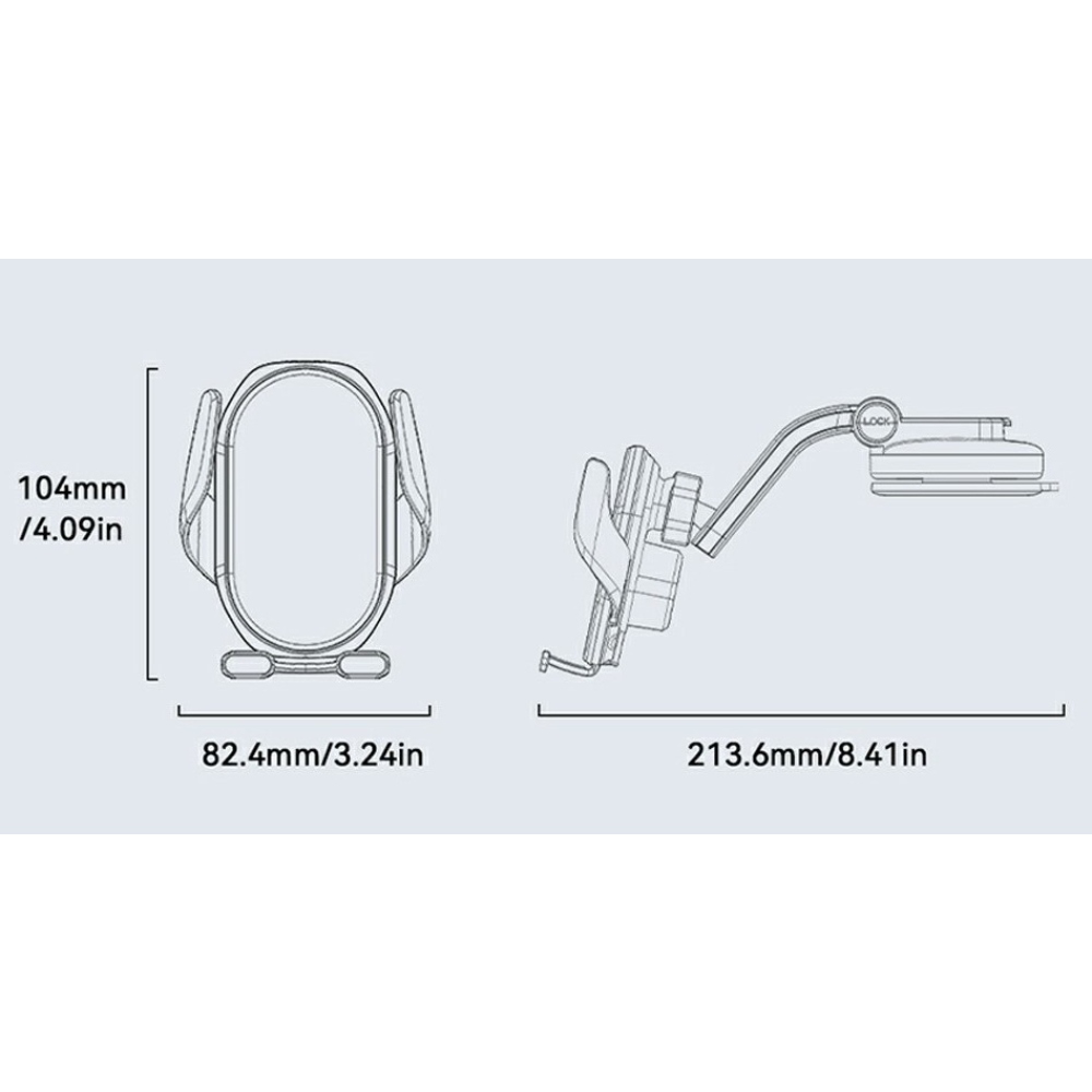Essager bezdrátová nabíječka do auta s přísavkou 15W