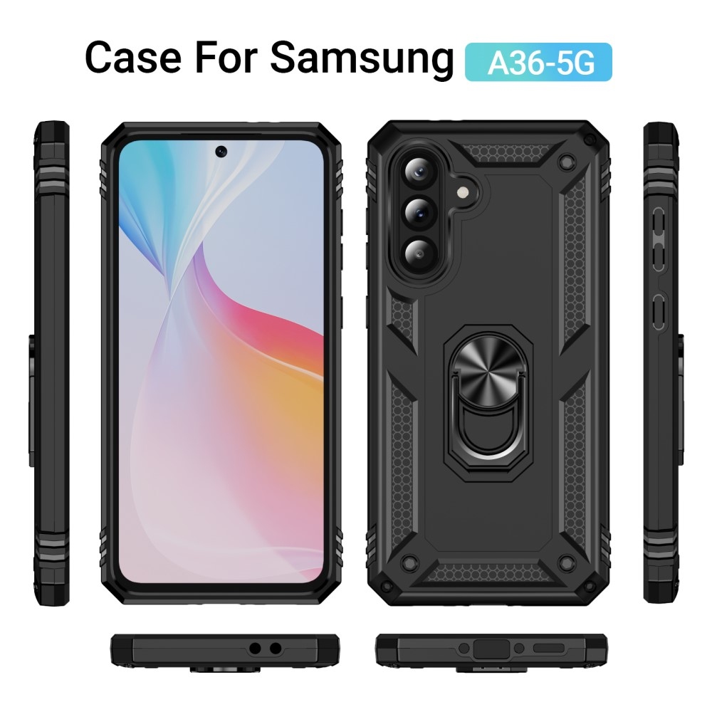 Rings odolný kryt na Samsung Galaxy A36 5G - černý