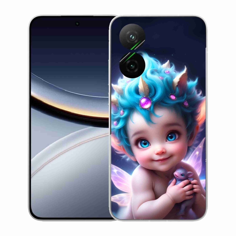 Gelový kryt mmCase na Xiaomi Poco F7 5G - dítě s motýlími křídly