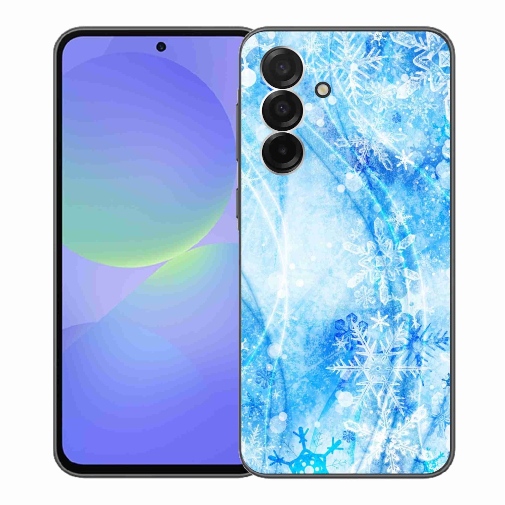 Gelový kryt mmCase na Samsung Galaxy A36 5G - sněhové vločky