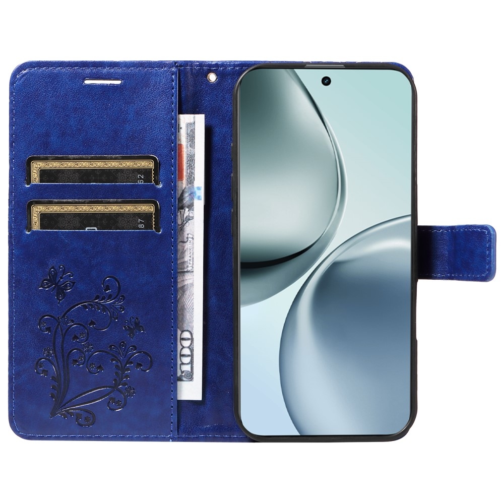 Big Butterfly knížkové pouzdro na Realme 14 Pro+ 5G - modré