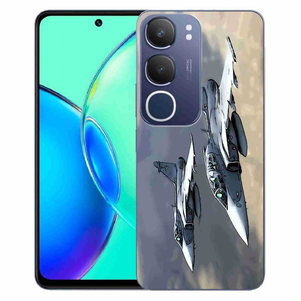 Gelový kryt mmCase na Vivo Y19s - stíhačky