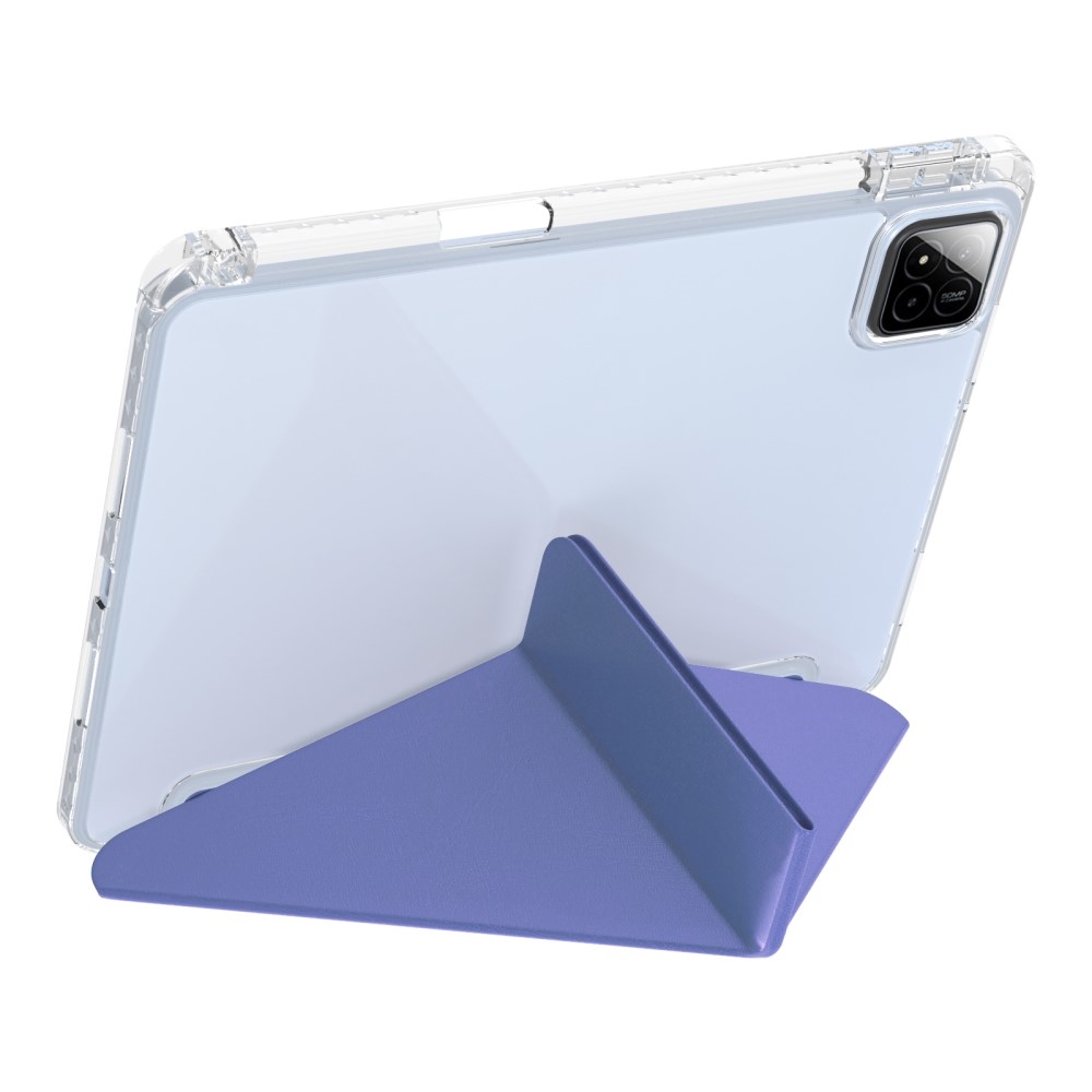 Origami chytré polohovací pouzdro na tablet Xiaomi Pad 7/7 Pro - tmavěfialové
