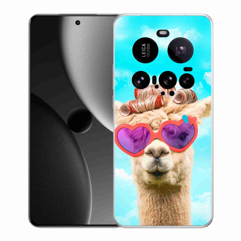 Gelový kryt mmCase na Xiaomi 15 Ultra - lama s brýlemi
