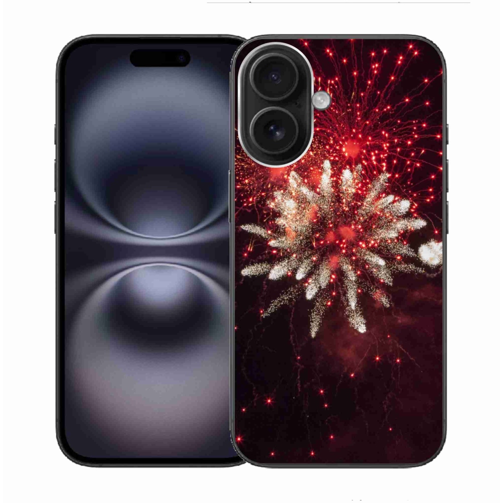 Gelový kryt mmCase na iPhone 16 - ohňostroj