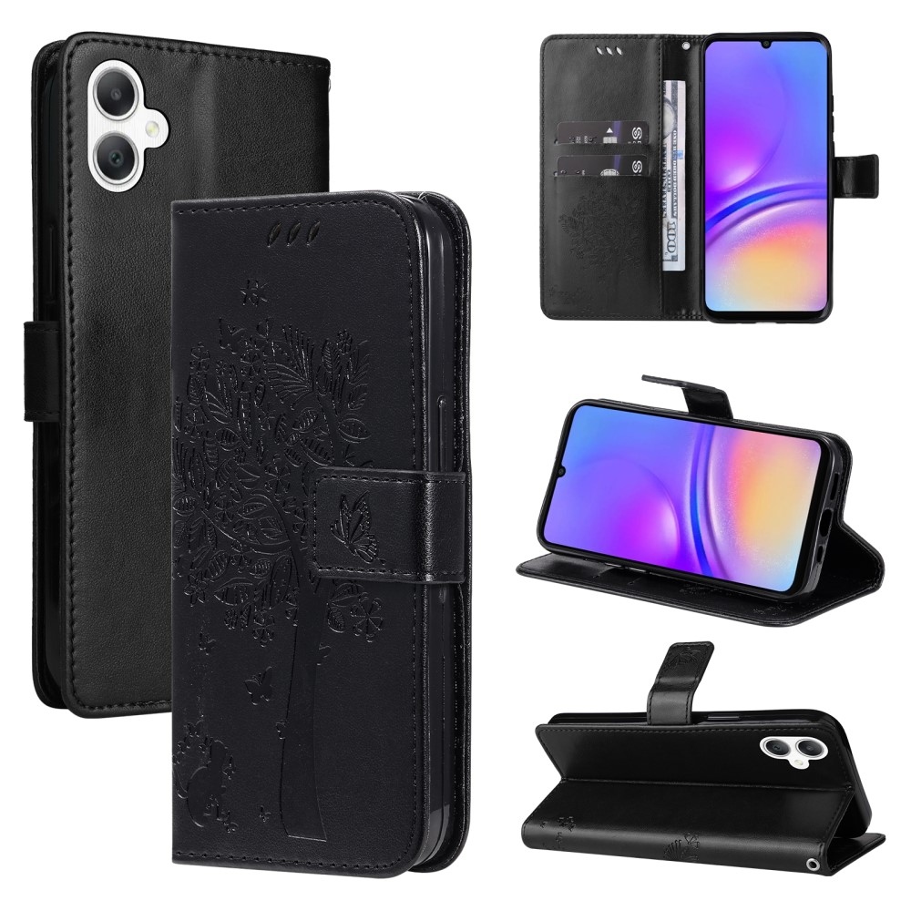Trees knížkové pouzdro na Samsung Galaxy A06 4G - černé