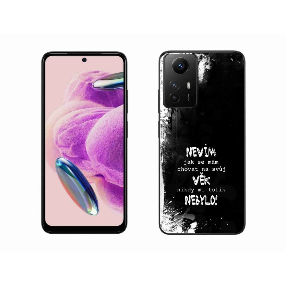 Gelový kryt mmCase na Xiaomi Redmi Note 12S - vtipný text 14 černé pozadí