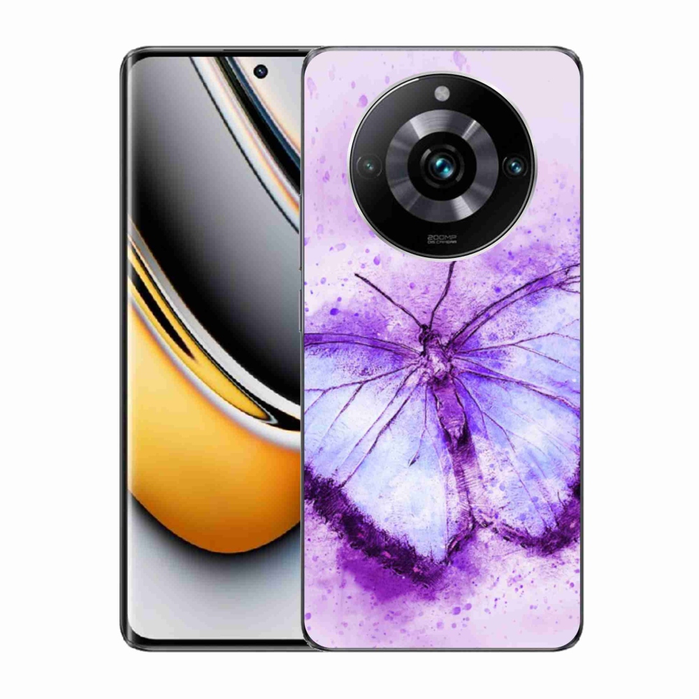 Gelový kryt mmCase na Realme 11 Pro/11 Pro+ - fialový motýl