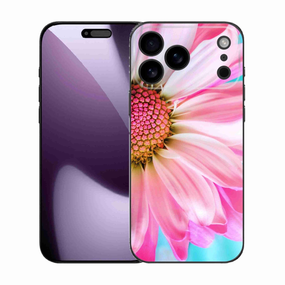 Gelový kryt mmCase na iPhone 17 Pro Max - růžová květina