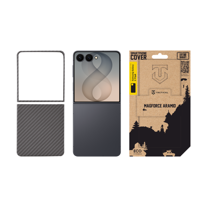 Tactical MagForce Aramid Kryt pro Samsung Galaxy Z Flip 8 Black