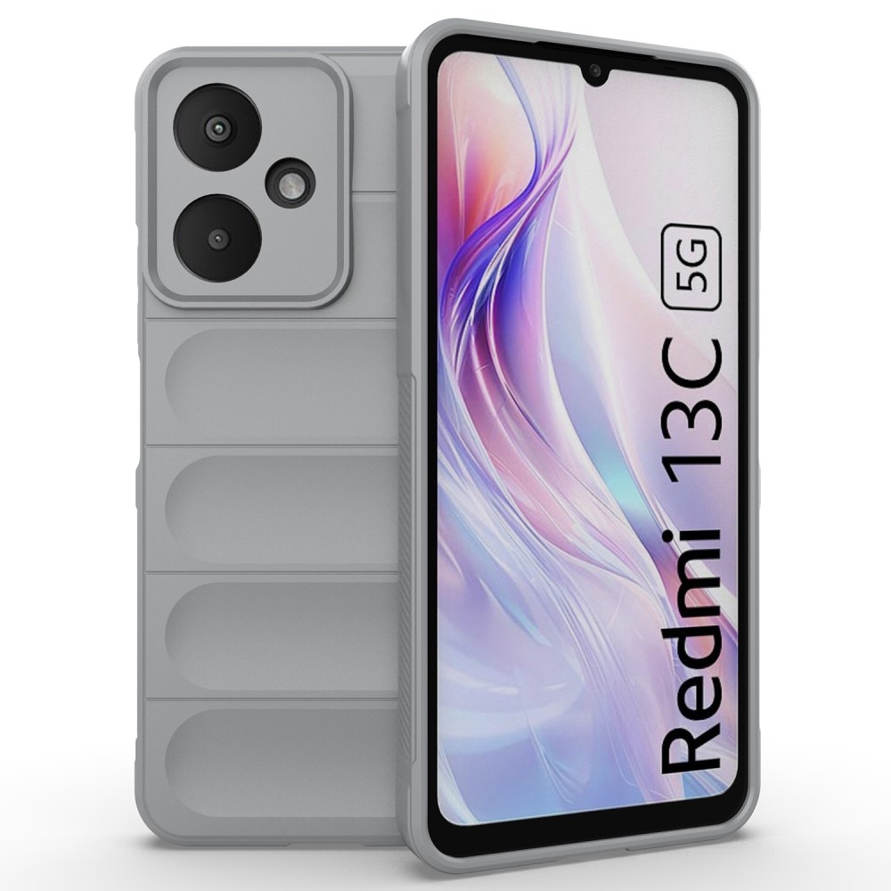 Rugg odolný gelový obal na Xiaomi Redmi 13C 5G - světlešedý