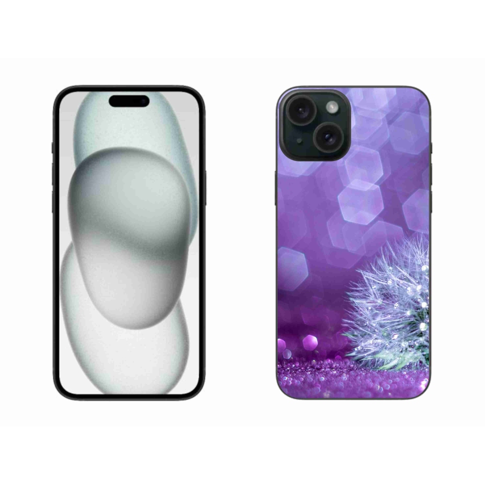Gelový kryt mmCase na iPhone 15 Plus - odkvetlá pampeliška 2