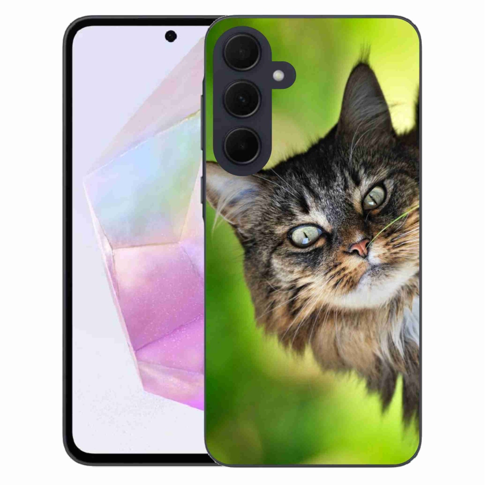 Gelový kryt mmCase na Samsung Galaxy A35 5G - kočka 3