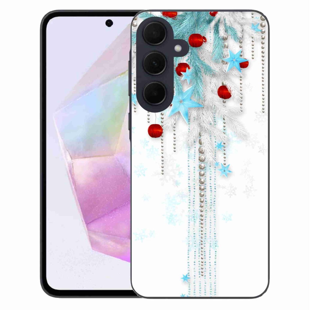 Gelový kryt mmCase na Samsung Galaxy A35 5G - vánoční ozdoby