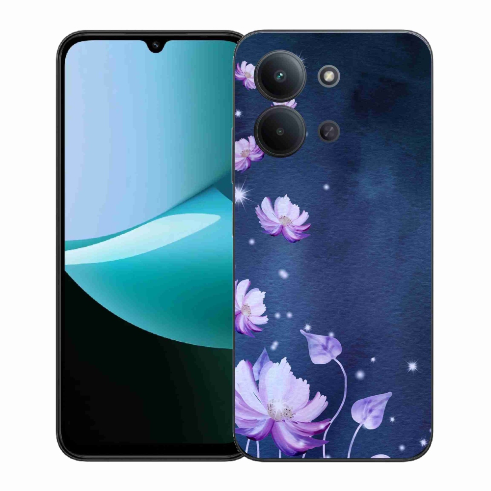 Gelový kryt mmCase na Xiaomi Redmi 15C 4G (171mm)/Poco C85 4G (171mm) - padající květy