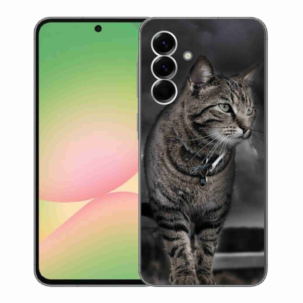 Gelový kryt mmCase na Samsung Galaxy A56 5G - kočka