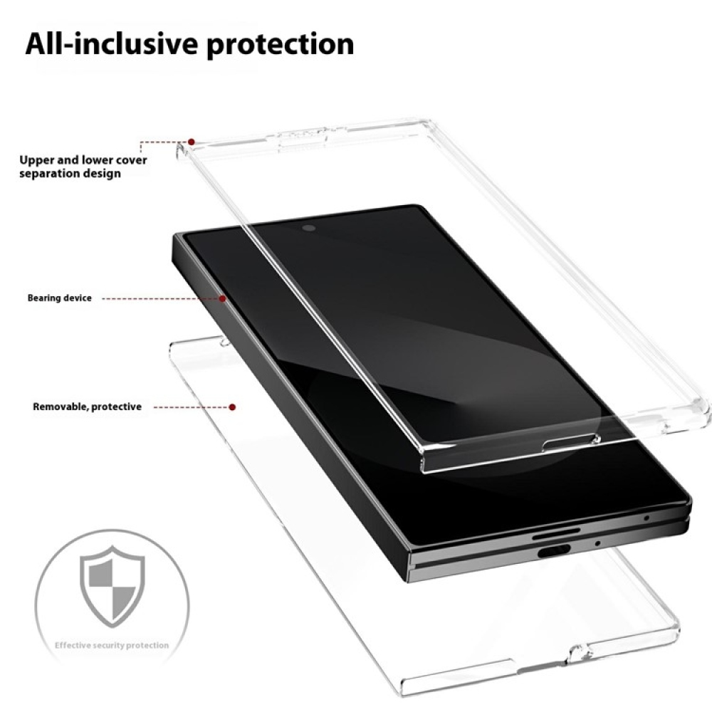 Plastový kryt na Samsung Galaxy Z Fold7 5G - průhledný