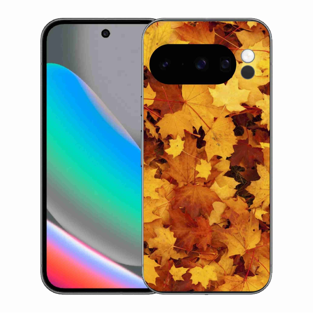 Gelový kryt mmCase na Google Pixel 10 Pro - javorové listy