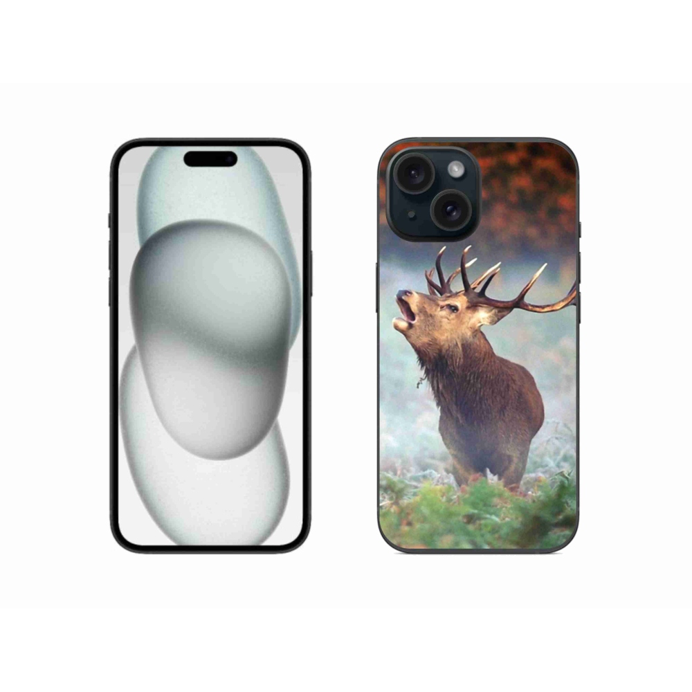 Gelový obal mmCase na iPhone 15 - jelen 2